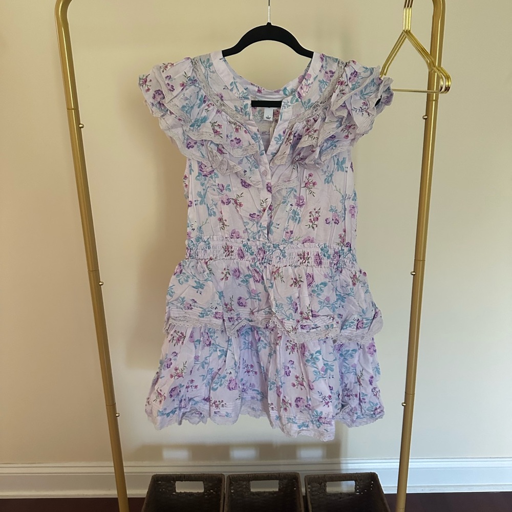 LOVESHACKFANCY x target purple floral dress